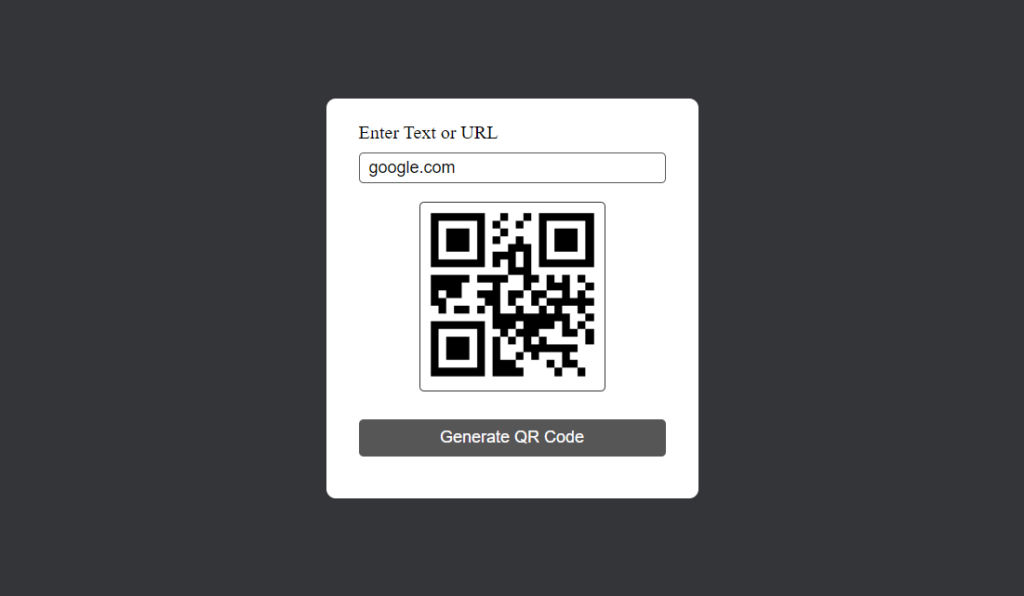 CREATE A QR GENERATOR WITH JAVASCRIPT